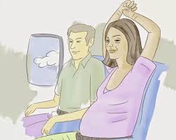 wanita hamil naik pesawat